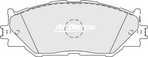 ACDelco ACD1852 - Гальмівні колодки, дискові гальма autocars.com.ua
