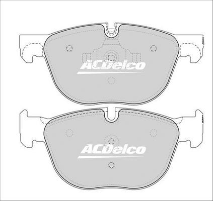 ACDelco ACD2006 - Гальмівні колодки, дискові гальма autocars.com.ua