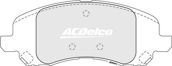 ACDelco ACD2065 - Тормозные колодки, дисковые, комплект autodnr.net