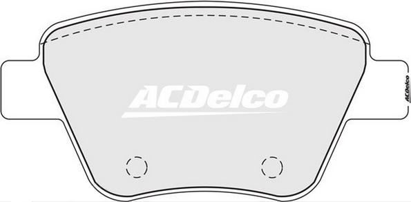 ACDelco ACD2211 - Тормозные колодки, дисковые, комплект autodnr.net