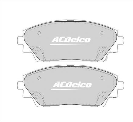 ACDelco ACD2330 - Гальмівні колодки, дискові гальма autocars.com.ua