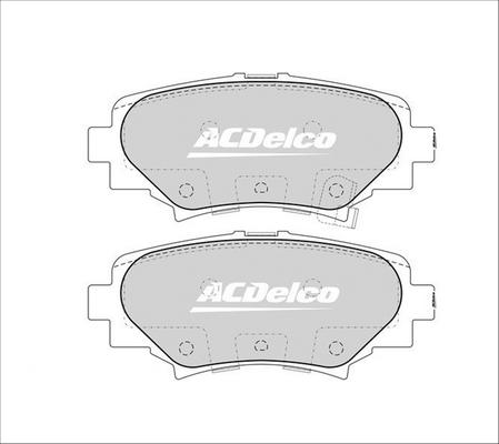 ACDelco ACD2331 - Тормозные колодки, дисковые, комплект avtokuzovplus.com.ua