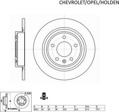 ACDelco ACDR2015 - Тормозной диск autodnr.net