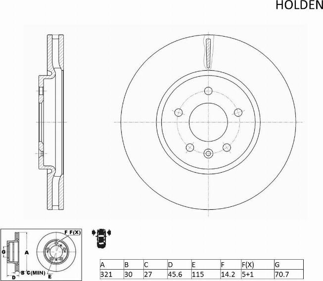 ACDelco ACDR2497 - Тормозной диск avtokuzovplus.com.ua