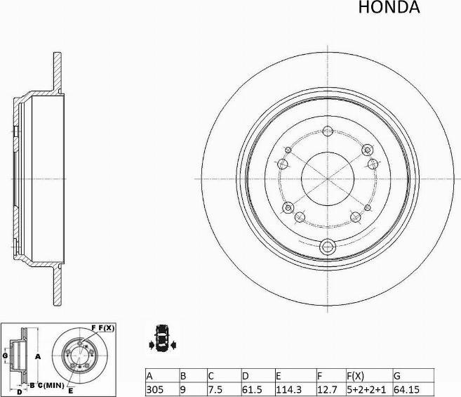 ACDelco ACDR2543 - Гальмівний диск autocars.com.ua