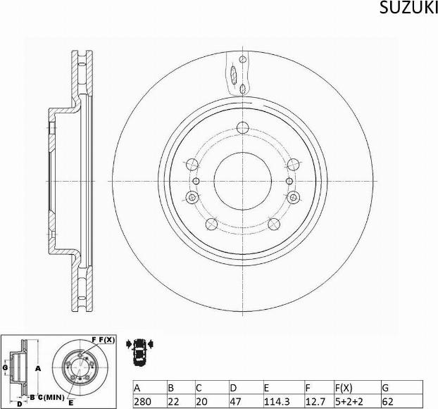 ACDelco ACDR2574 - Тормозной диск avtokuzovplus.com.ua