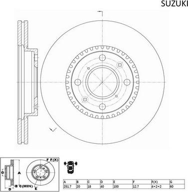 ACDelco ACDR2584 - Гальмівний диск autocars.com.ua