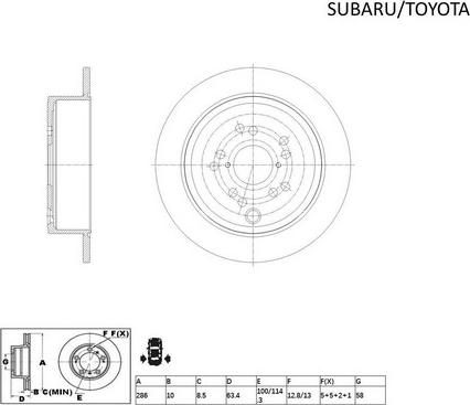 ACDelco ACDR2659-10 - Гальмівний диск autocars.com.ua