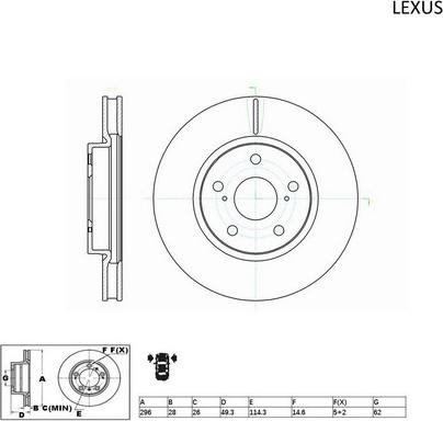 ACDelco ACDR2726 - Гальмівний диск autocars.com.ua