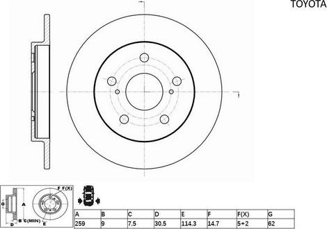 ACDelco ACDR2743 - Тормозной диск avtokuzovplus.com.ua