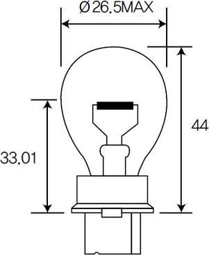 ACDelco ACT25 - Лампа накаливания, фонарь указателя поворота avtokuzovplus.com.ua