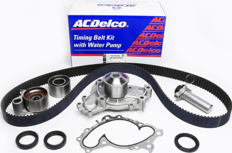 ACDelco ACTCKHWP257 - Водяний насос + комплект зубчатого ременя autocars.com.ua