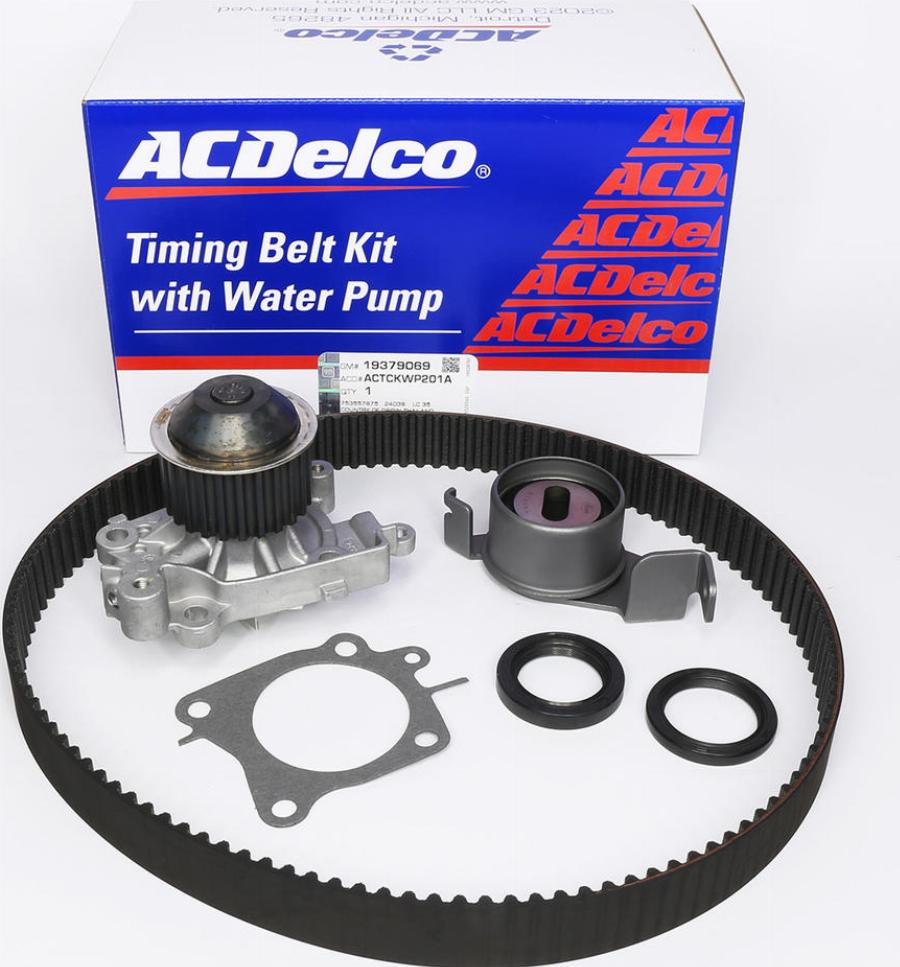 ACDelco ACTCKWP201A - Водяний насос + комплект зубчатого ременя autocars.com.ua
