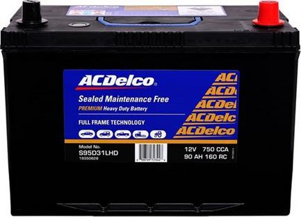 ACDelco S95D31LHD - Стартерна акумуляторна батарея, АКБ autocars.com.ua