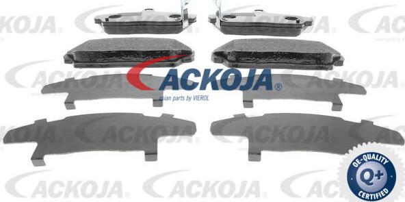 ACKOJA A26-0019 - Гальмівні колодки, дискові гальма autocars.com.ua