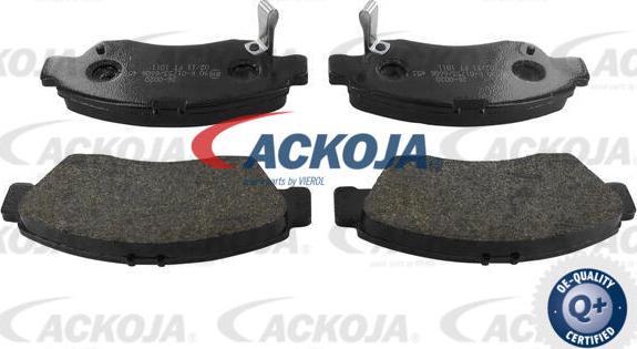 ACKOJA A26-0020 - Гальмівні колодки, дискові гальма autocars.com.ua