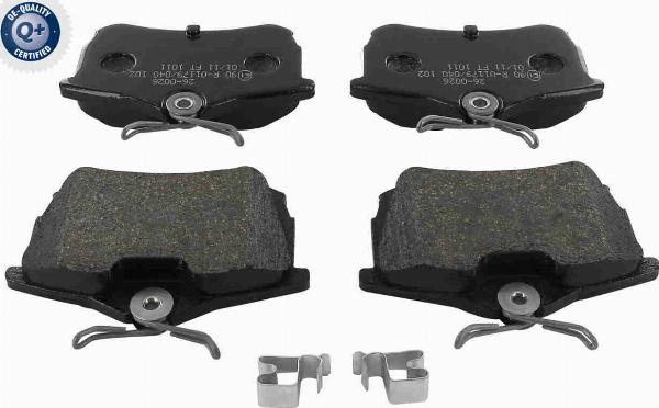 ACKOJA A26-0026 - Гальмівні колодки, дискові гальма autocars.com.ua