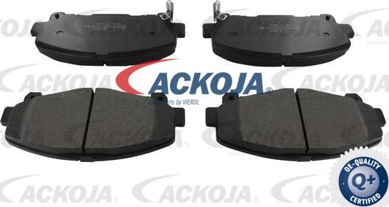 ACKOJA A26-0035 - Гальмівні колодки, дискові гальма autocars.com.ua