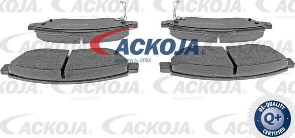 ACKOJA A26-0092 - Гальмівні колодки, дискові гальма autocars.com.ua