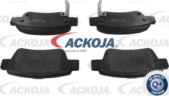 ACKOJA A26-0093 - Гальмівні колодки, дискові гальма autocars.com.ua