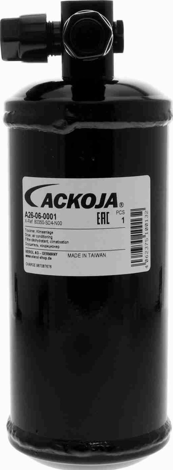 ACKOJA A26-06-0001 - Осушувач, кондиціонер autocars.com.ua