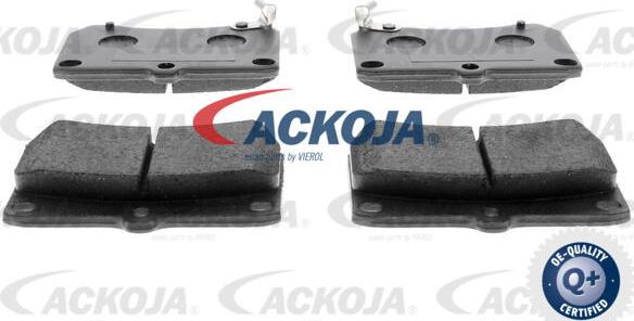 ACKOJA A32-0041 - Гальмівні колодки, дискові гальма autocars.com.ua