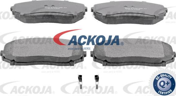 ACKOJA A32-0127 - Гальмівні колодки, дискові гальма autocars.com.ua