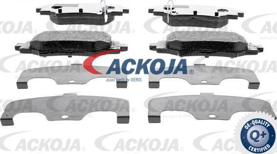 ACKOJA A32-0240 - Гальмівні колодки, дискові гальма autocars.com.ua