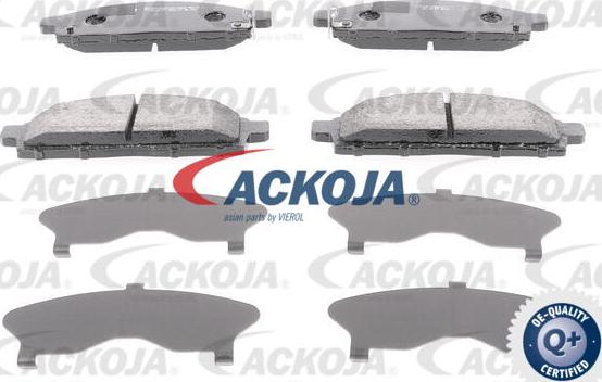 ACKOJA A37-0028 - Гальмівні колодки, дискові гальма autocars.com.ua