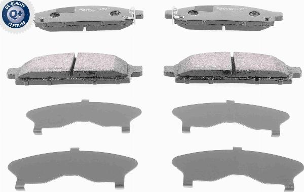 ACKOJA A37-0028 - Гальмівні колодки, дискові гальма autocars.com.ua