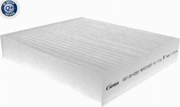 ACKOJA A37-30-0002 - Фільтр, повітря у внутрішній простір autocars.com.ua