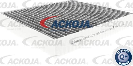 ACKOJA A37-31-0004 - Фільтр, повітря у внутрішній простір autocars.com.ua