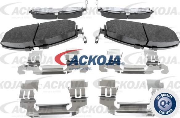 ACKOJA A38-0028 - Гальмівні колодки, дискові гальма autocars.com.ua