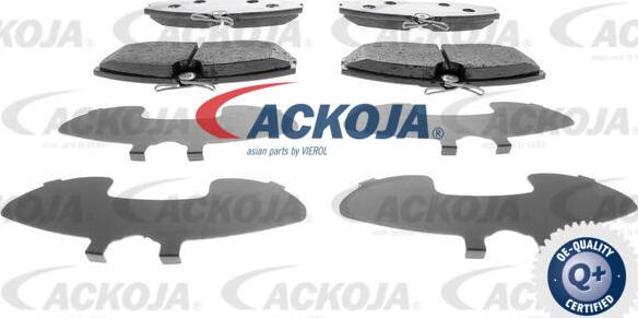 ACKOJA A38-0033 - Гальмівні колодки, дискові гальма autocars.com.ua