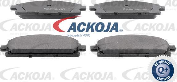 ACKOJA A38-0034 - Гальмівні колодки, дискові гальма autocars.com.ua