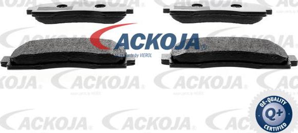 ACKOJA A38-0049 - Гальмівні колодки, дискові гальма autocars.com.ua