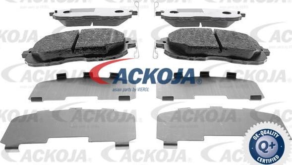ACKOJA A38-0131 - Гальмівні колодки, дискові гальма autocars.com.ua