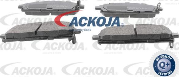 ACKOJA A38-0147 - Гальмівні колодки, дискові гальма autocars.com.ua