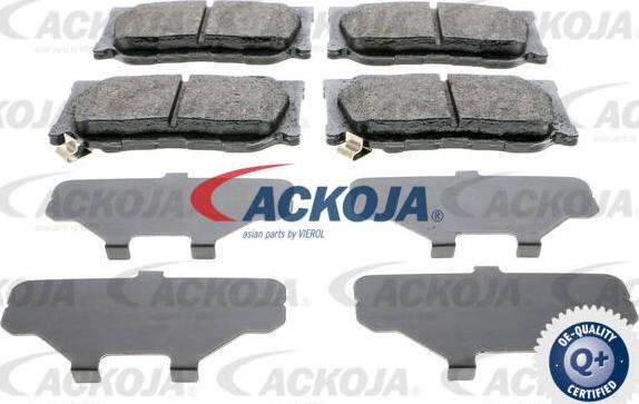 ACKOJA A38-0321 - Гальмівні колодки, дискові гальма autocars.com.ua