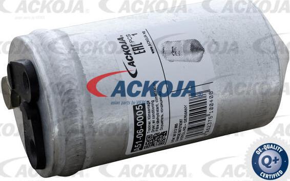 ACKOJA A51-06-0005 - Осушувач, кондиціонер autocars.com.ua