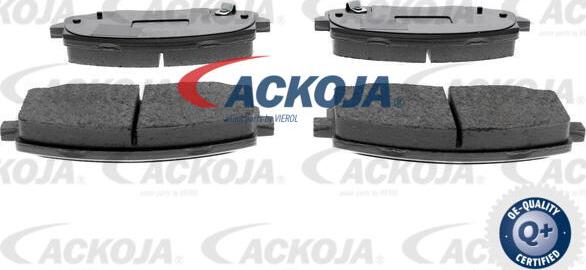 ACKOJA A52-0141 - Гальмівні колодки, дискові гальма autocars.com.ua