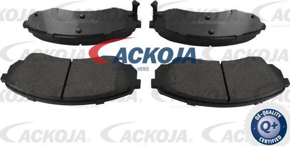 ACKOJA A52-0143 - Гальмівні колодки, дискові гальма autocars.com.ua
