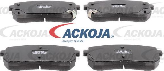 ACKOJA A52-0145 - Гальмівні колодки, дискові гальма autocars.com.ua