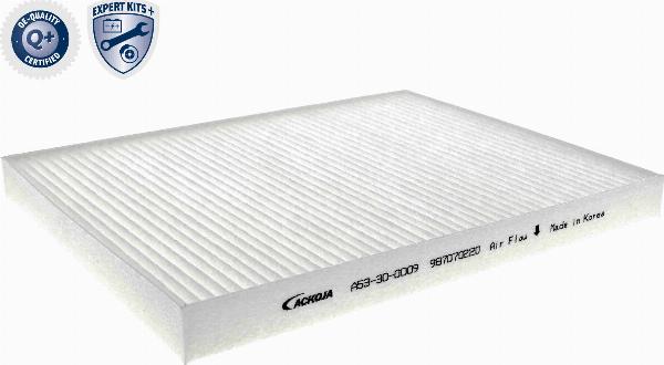 ACKOJA A53-30-0009 - Фільтр, повітря у внутрішній простір autocars.com.ua