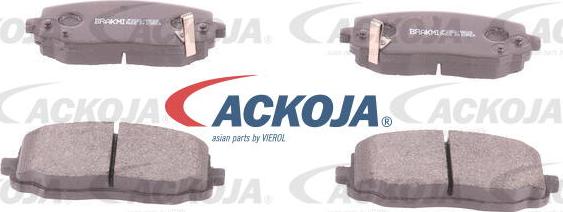 ACKOJA A52-2101 - Гальмівні колодки, дискові гальма autocars.com.ua