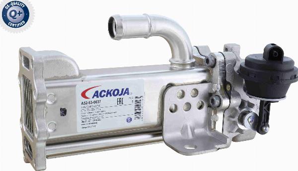 ACKOJA A52-63-0037 - Радіатор, рециркуляція ОГ autocars.com.ua