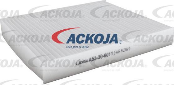 ACKOJA A53-30-0011 - Фільтр, повітря у внутрішній простір autocars.com.ua