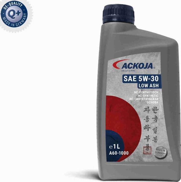 ACKOJA A60-1000 - Моторне масло autocars.com.ua