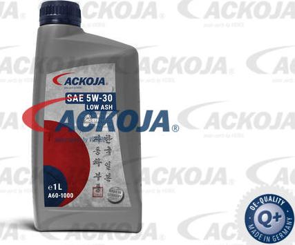 ACKOJA A60-1000 - Моторне масло autocars.com.ua