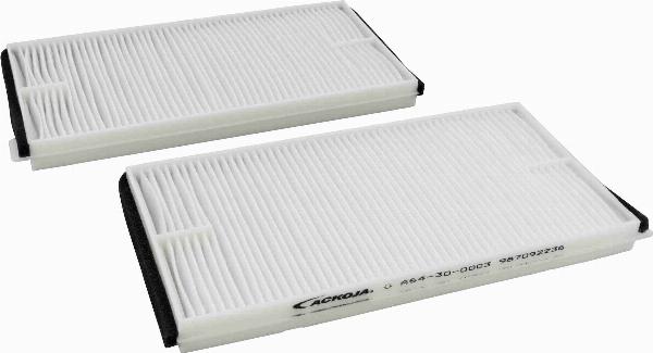ACKOJA A64-30-0003 - Фільтр, повітря у внутрішній простір autocars.com.ua